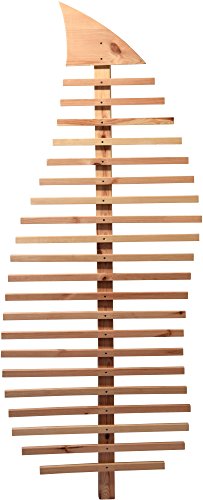 dobar Design Pflanzen-Rankhilfe, Rankgitter-Rankgerüst, natur, 76 x 6.5 x 186 cm, 58220e - 4