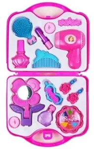 KEYUR Fashion Beauty Set (Portable Kids Pretend Play Hair Dryer Makeup Toy Set)