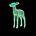 Produktbild 3D Nachtlicht Optisch Illusion LED Nachtlampe Hirsch 7-Farben ändern Touch mit Acryl Platte & ABS Base USB Ladegerät für Geschenke Spielzeug Schlafzimmer Home Decoration Hochzeit Geburtstag