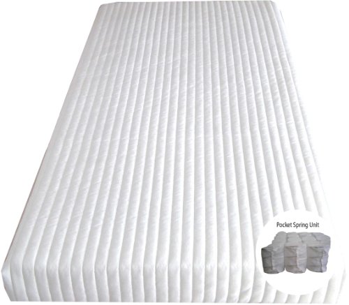 Cot Bed Mattress - 139/140 cm x 69/70 cm - Fibre, Sprung, Foam, Pocket Sprung (Pocket Sprung)