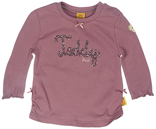Steiff Baby Girls T-Shirt 1/1 Arm T-Shirt Crew Neck Long Sleeve Long Sleeve Top, Purple (dusky Orchid Purple 7982), 3-6 Months (Manufacturer size: 68)