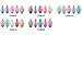 FairyGlo 5 Colours Gel Nail Polish UV LED Soak Off Platinum Varnish Bling Lacquer Nail Art Gift Set Manicure Collection New 10ml C58001