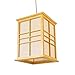 Produktbild WLG LED-Massivholz Japanischen Schlafzimmer Tatami Kronleuchter, Koreanische Einfache Holz Kronleuchter, Warmes weißes Licht Zwei Stile,Warmes Licht,Einheitsgröße