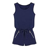 Internet Women Casual Sleeveless BowknotShort Pants Jumpsuit Romper Playsuit
