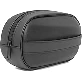 Hard Shell Faux Leather Handbag, Single Compartment, Zipper, Black, 25x20x8 cm