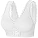 Price comparison product image Junlan Women Sports Bras Seamless High Impact Support Racerback Workout Yoga Bra (XL, White-1)