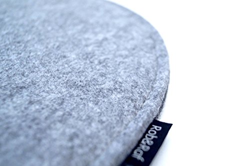 Sitzkissen 37cm Sitzauflage Stuhlauflage Filzauflage Filz Grau 3 Schichten Rund 37cm Modern 14mm Stuhl Garten Zuhause Rob&Raf - 6