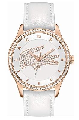 Lacoste Femme Analogique Quartz Montres bracelet avec bracelet en Cuir - 2000821