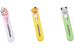 PLABBDPL 3 Pcs Envelope Cutters, Letter Openers, Mini Portable Retractable Plastic Paper Cutter for Stationery, Express Box, Paper, Crafts