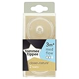 Tommee Tippee Closer to Nature Medium Flow Teats, 2 Teats