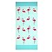 Produktbild Bonamana Extra große Badetuch 100% Microfiber Cartoon Strand Handtuch Badetuch (Flamingo)
