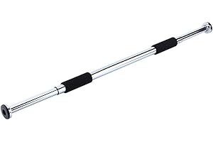 ESTINK Barra de tiro ajustable, Barra horizontal con barra, Se puede usar para hacer flexiones, estirar las piernas, acostarse boca arriba