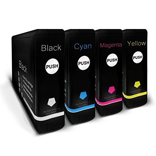 Tinten Patronen für Epson Workforce Pro WP-4535DWF - ersetzen 1x T7021-4 BK, C, M, Y Drucker Patronen - kompatible Premium Alternative im 4er Kombi Set- non oem