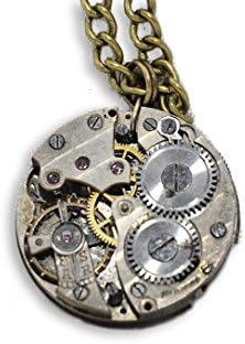Thelongwayround Jewellery Steampunk Watch Movement Necklace/Pendant (Hand Made in Cornwall)