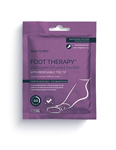beautypro Foot Terapia Colágeno Con Botines con extraíble para dedo del pie punta