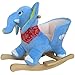 [Golden Tulip®Rocking Animal- Animal Rocker for Baby Childrens with Animal Sounds (Elephant)