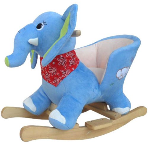 [Golden Tulip®Rocking Animal- Animal Rocker for Baby Childrens with Animal Sounds (Elephant)