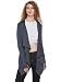 Hypernation Grey Melange Color Cotton Waterfall Shrug For Women RS.899.00