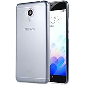 Pellicola Vetro Temperato per Meizu e altro ancora 7 Custodia per Meizu m5, Leathlux Trasparente Morbido TPU Custodie Protettivo Bumper Chiaro Flessibile Silicone Gel Ultra Sottile Cover per Meizu m5 5.2