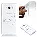 Produktbild JHTC für Samsung Galaxy J5 2016 J510 Hülle Silikon Durchsichtig Schutzhülle Muster Smile Spruch Transparent Original Dünn tpu HandyHülle Motiv Etui