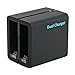 Produktbild XCSOURCE® Dual Charger Ladegerät für GoPro Hero 4 Cameras Kameras und GoPro AHDBT-401, AHBBP-401 mit USB Ladekabel BC435