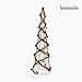 Produktbild Weihnachtsbaum Drahtgewebe Rattan Natürlich Champagner (14 x 14 x 50 cm) by Homania