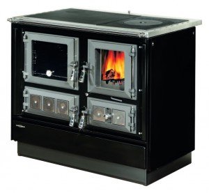 Preisvergleich Produktbild Oranier Festbrennstoffherd Linz Rustico 9112 - Variante: Schwarz links