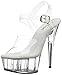 Produktbild Pleaser Del608/C/M, Damen Pumps & Heels mit Blockabsatz, Transparent (Clear), 35 EU (2 UK)