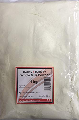 Harry Harvey 1kg Dried Milk Powder, Whole Full Fat, Cream.