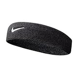 - Nike Swoosh, Cinta para Deportes, para Tenis, Squash, bádminton, Gimnasio, Negro, Talla única