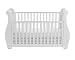 Babymore Bel Sleigh Cot Bed Dropside with Drawer (White)