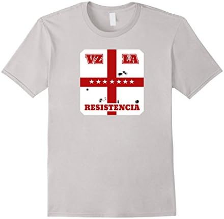 VENEZUELA FLAG RESISTENCIA TSHIRT Male 3XL Silver