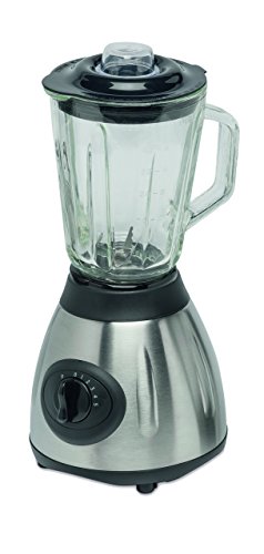 MEDION MD 16077 Standmixer, Multi-Mixer aus Edelstahl mit 6 rostfreie Klingen, 500 Watt, 1500 ml Glasbehälter