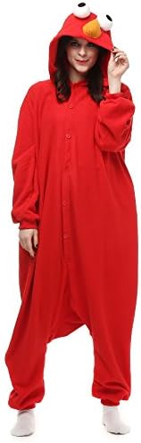 VU ROUL Unisex Adults Costumes Kigurumi Onesie Elmo Size UK L
