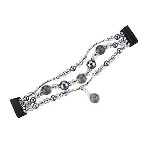 Preisvergleich Produktbild Happysdh Armband + Ladegerät für Fitbit Charge 3 Watch, Smartwatch Zubehör Schmuck Ersatzarmband Armbänder Smartwatch für Frauen