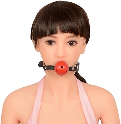 TT Toy Mouth Plug Blindfolded Leather Mouth Device Hollow Plastic Ball