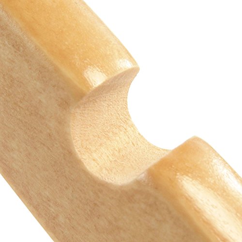20 Holz Kleiderbügel mit Einkerbungen – Naturfarben – 45cm – Hangerworld - 4
