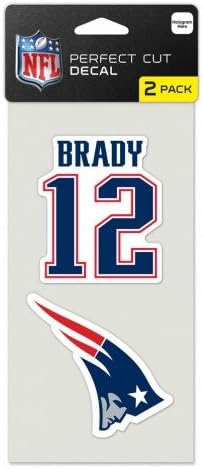 'ORIGINAL NFL New England Patriots Tom Brady Sticker Set 10 x 10 cm