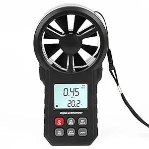 Wind Speed Meter Gauge, Multipurpose Air Speed Meter High Accuracy for Sailing for Fishing for Outdoors for Shooting