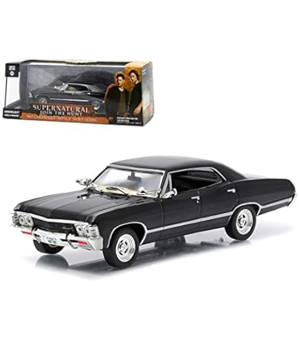 1967 Chevy Impala Sport Sedan Tuxedo Black 1/24 Diecast Model Car