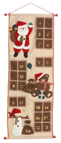 Brauns-Heitmann 82527 - Calendario de Adviento (98 cm), Color marrón y Beige