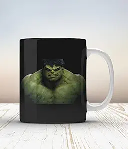 GIFT BOX Hulk Printed Ceramic Mug for Coffee 325 ml White