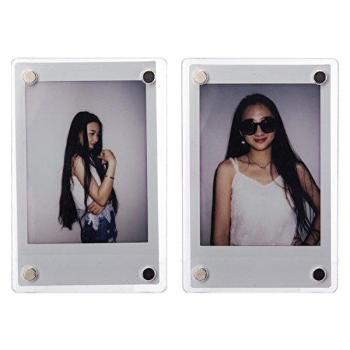 Woodmin klaren Acryl-Magnet Fotorahmen / Memo Halter, 3 Zoll,5 Packs - 5