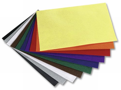 Folia 520409 – Bastelfilz 20 x 30 cm, 150 g, 10 Bogen farbig sortiert - 2