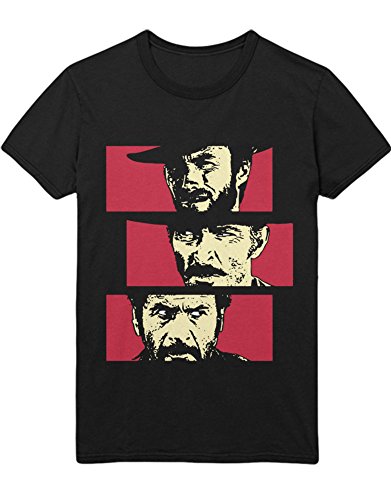 Hypeshirt T-Shirt Zwei glorreiche Halunken H549338 Noir M