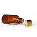 5 PCS Portable Travel 5ML Dark Brown Empty Refillable Glass Bottles Essential Oil Perfume Liquid Lotion Containers Bottles with White Head Droppers