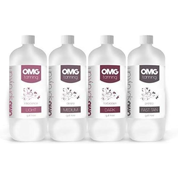 Solution Autobronzante OMG Tanning Désir Beige Moyen - 1000 Ml - Spray Sans Soleil