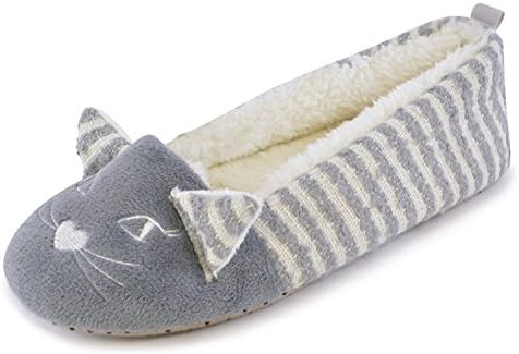 LADIES GIRLS ANIMAL PLUSH TEDDY CAT DOG BEAR UNICORN BALLERINA SLIPPERS BROWN Size 3-8