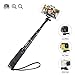 Price comparison product image Bluetooth Selfie Stick, BlitzWolf Built-in Remote Shutter Self-Portrait Extendable Wireless Monopod with Zoom and Camera Switching Button for iPhone SE/7/7 Plus/6S Plus/6S/6/5S/5C/5, Samsung Galaxy S5/S6/S6 Edge, Note4/5, LG G2/3, HTC, Sony, Moto and 3.5''-6'' Smartphone (Black)