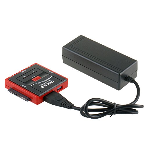 WANLONGXIN WLX-888U3IS-DE USB 3.0 zu SATA und IDE Festplatte Konverter Adapter Kabel Set mit Power Adapter für 2.5/3.5 Zoll SATA IDE Festplatte - 8